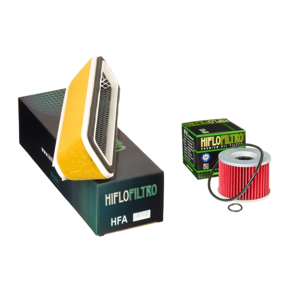 Hiflofiltro Air + Oil Filter for Kawasaki ZX750 (GPZ750R) 1984-1986