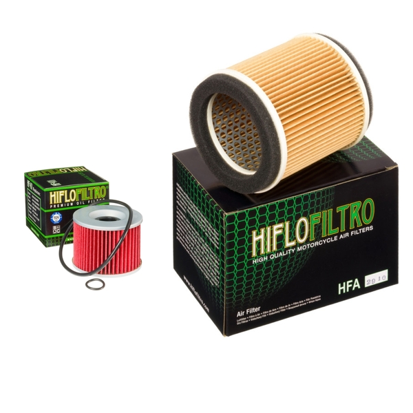 Hiflofiltro Air + Oil Filter for Kawasaki ZRX1200R 2001-2008