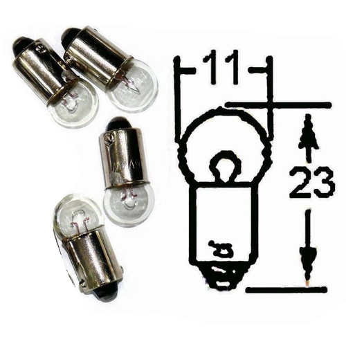 Instrument Bulbs | 6V | 4 Items | 3W | Clear