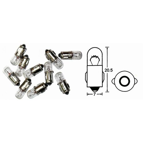 One Instrument bulb, 12V 2W