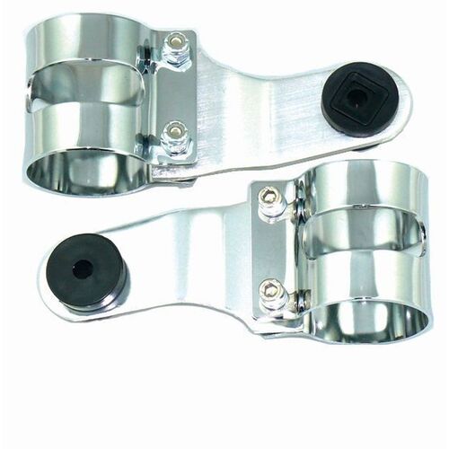 Polished Alloy Headlight Bracket | Silver Finish | Cafe Racer | Custom | Retro