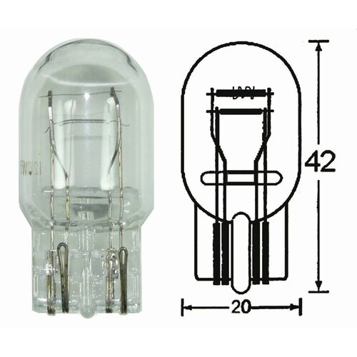 One Stoptail Bulb (Wedge) 12V 5W