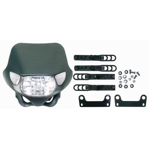 Rect Enduro Headlight Wedge Indicator New Carbon 