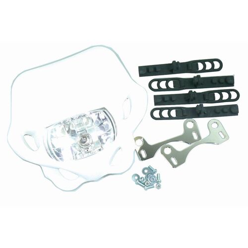 Rectangular Enduro Headlight White