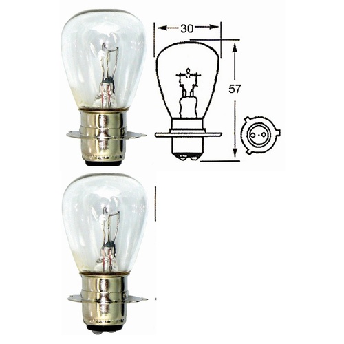 Headlight Bulb | 2 Items | 6V 25/25W | 6V Electrics