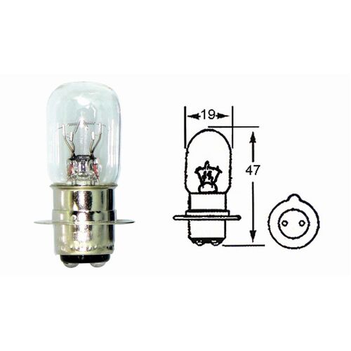 One Headlight, 6V 25/25W 1 pin