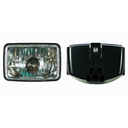 Universal Headlight | Rectangular | 12V 35/35w | Side Mount