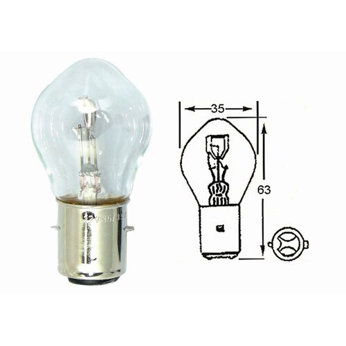 One Headlight 12V 45/40W euro base