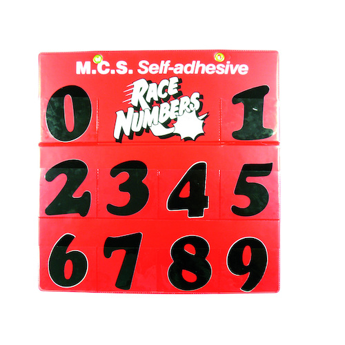 75MM Helmet Number Board Black