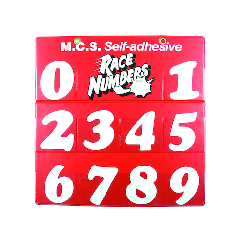 75MM Helmet Number Board White