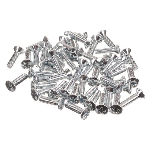 WHITES SCREW 4X15 OVAL C/SUNK PKT=50 (thread pitch 4 x 0.7)