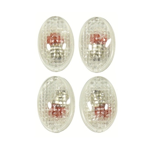 Indicator Clear Lens Kit for Hyosung GT650R 2005 to 2009 | GT650S 2005 2006