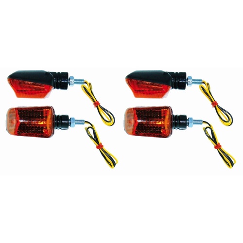 Set Of Four Mini GSXR Style Indicators | 40mm x 60mm Lens | E marked