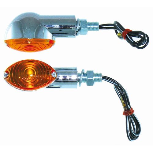 Mini Cat Eye Indicator Chrome