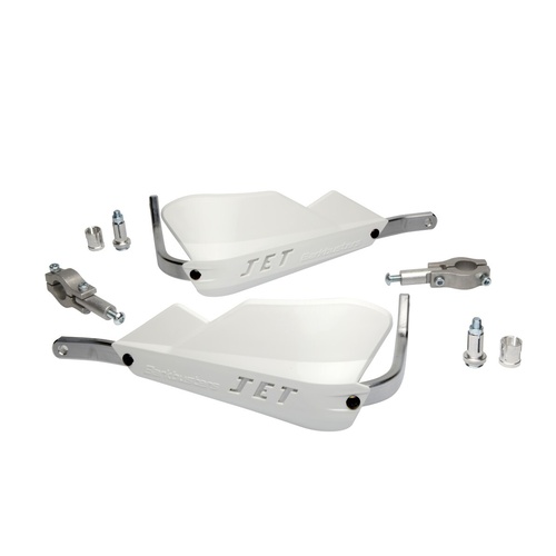 WHITE Barkbusters JET Guards for Aprilia RXV 450