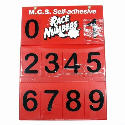 110MM Junior Arial Number Board Black