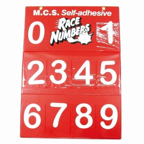 110MM Junior Arial Number Board White