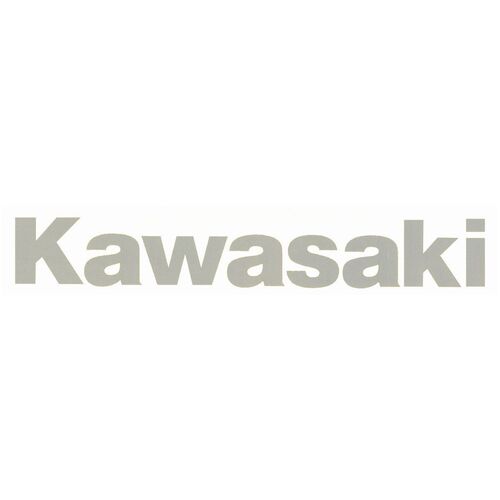 One Kawasaki Small Sticker Silver 