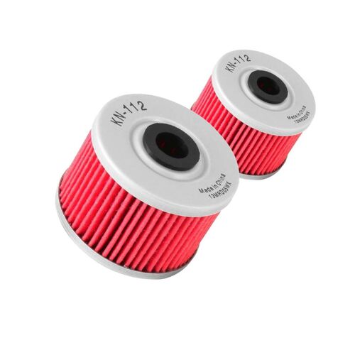 K&N Oil Filter KN-112 Two Pack for Kawasaki KLX250R 94-2007 | KLX250S 09-2022