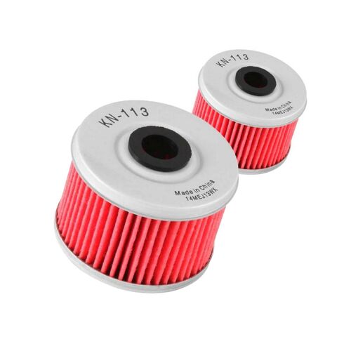 K&N Oil Filter KN-113 Two Pack for Honda TRX300 2Wd | TRX300Ex | TRX300FW 4WD