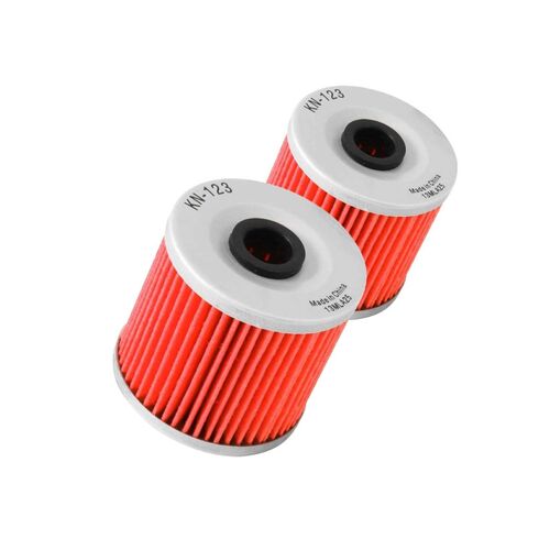 K&N Oil Filter KN-123 Pack for Kawasaki KLF250 Bayou | KLF300 2Wd | KLF300 4WD