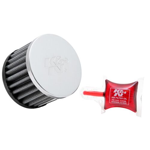 K&N UNI CHROME FILTER KRC-0880
