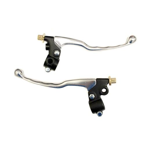 Whites Lever Assy Pair W/Mirror Hole Blk