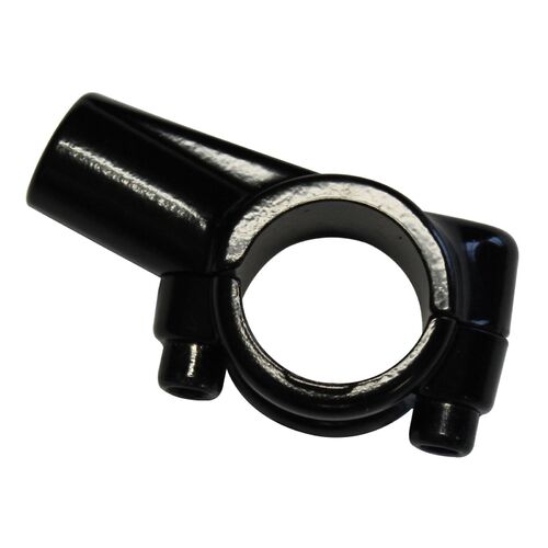 WHITES Lever Bracket Centre Split with Mirror Mount Black for 10mm mirrors