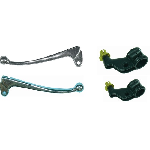 Clutch Lever + Brake Lever + Perches for Yamaha YZ100 1977 1978