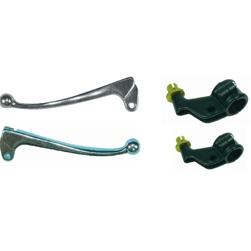 Clutch Lever + Brake Lever + Perches for Yamaha YZ250 1974 1975 1976
