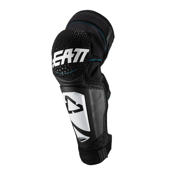 LEATT KNEE & SHIN GUARD 3DF HYBRID EXT WHT/BLK #XXL