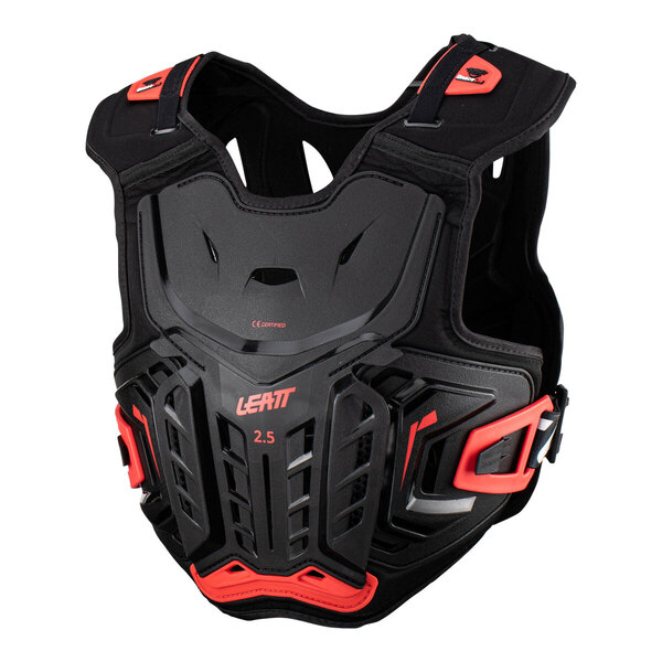Leatt Junior 2.5 Chest Protector - Black / Red (Youth S / M)