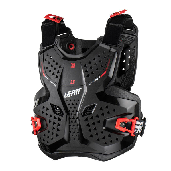 LEATT CHEST PROTECTOR 3.5 JR BLK/RED LGE/XL 147-159CM