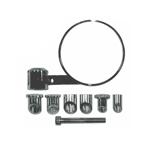 Cnc 90 Degree Bar End Mirror RH Chrome 