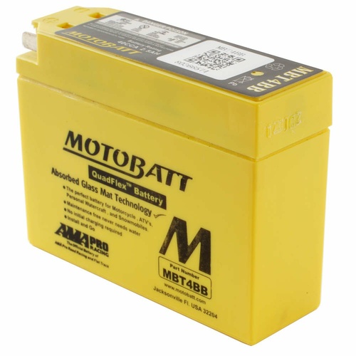 Motobatt Glass Matt Battery for Yamaha TTR110 E 2008 to 2024