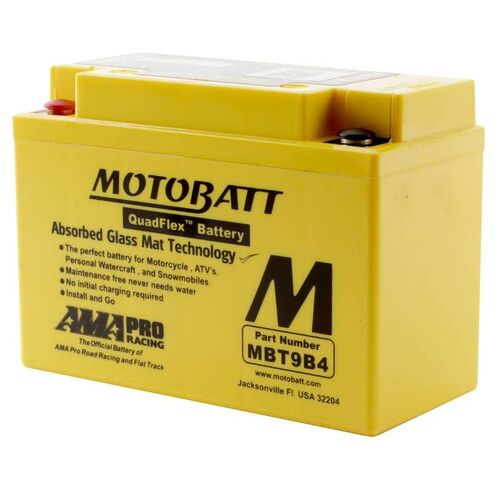 MBT9B-4 MOTOBATT QUADFLEX 12V BATTERY