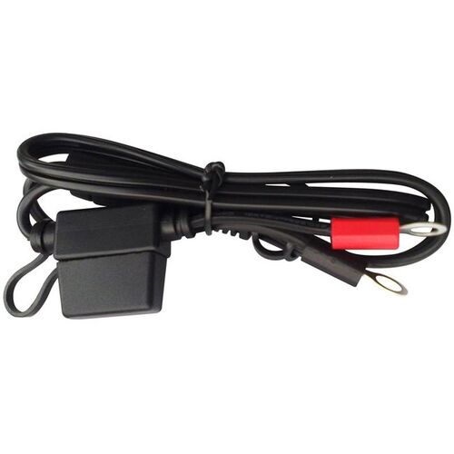  Motobatt CHARGER CABLE LEAD 18AWG 60CM' RING TERM 6mm
