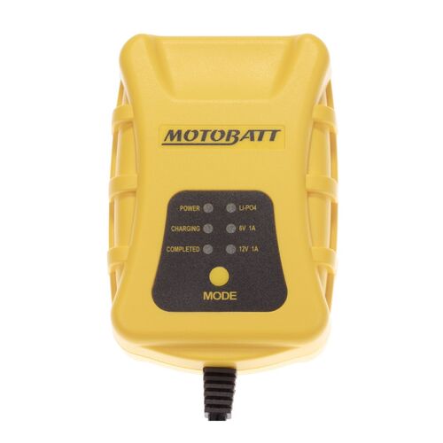  Motobatt CHARGER TECH 1 1.0 AMP 6v/12v LITHIUM 4 STEP