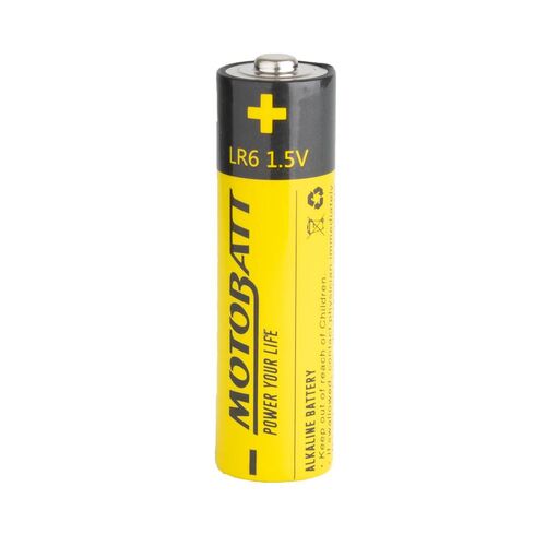 MOTOBATT AA (LR6) 1.5 ALKALINE BATTERY 4 PER CARD (10BOX)