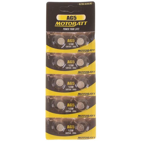 MOTOBATT AG5 1.5V ALKALINE BC BATTERY 10 PER CARD (20BOX)