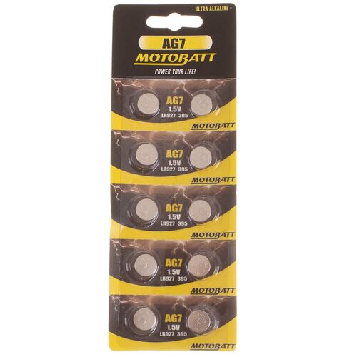 MOTOBATT AG7 1.5V ALKALINE BC BATTERY 10 PER CARD (20BOX)