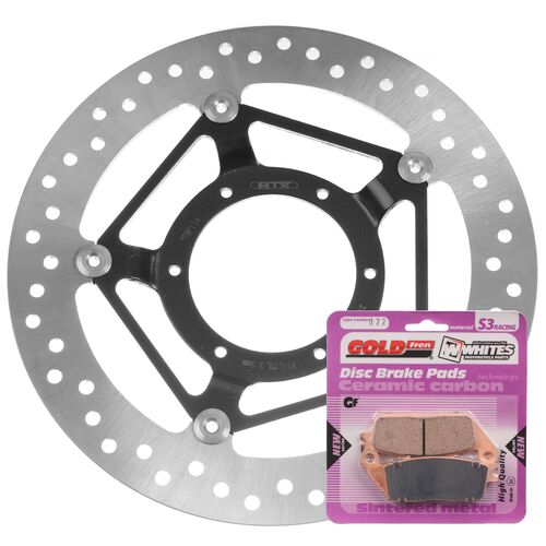 BRAKE ROTOR & PAD FRONT KIT - HON CBR250R 11-15 NON ABS
