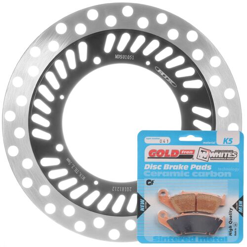 BRAKE ROTOR & PAD FRONT KIT - HON CRF230F 05-20