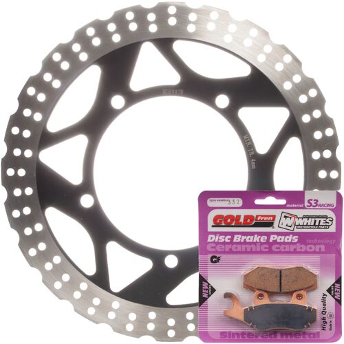 BRAKE ROTOR & PAD FRONT KIT - KAW EX300 NINJA 13-17 - WAVE