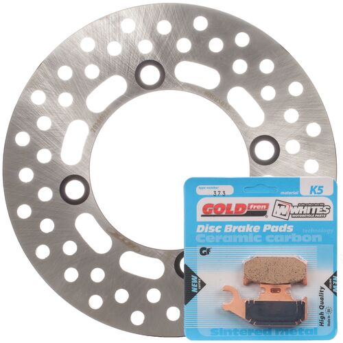 BRAKE ROTOR & PAD FRONT KIT - SUZ LTA500 AXI 14-18 - LEFT