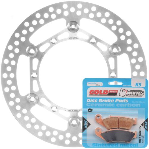BRAKE ROTOR & PAD FRONT KIT - SUZ RM125 96-11