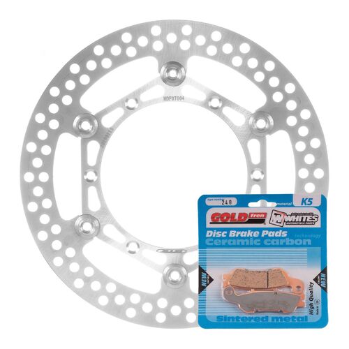 BRAKE ROTOR & PAD FRONT KIT - YAM YZ450F 08-15