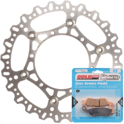 BRAKE ROTOR & PAD FRONT KIT - YAM YZ125 17-20