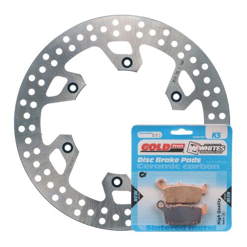 BRAKE ROTOR & PAD REAR KIT - YAM YZ250 98-01