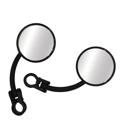 Pair Of Plastic Fold Down Enduro Mirrors for Kawasaki KLX400 | KLX400R